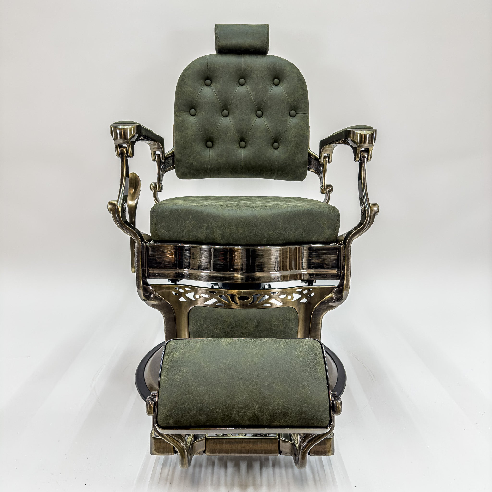 HERMES Bronze Vintage Style Barber Chair - Main Image