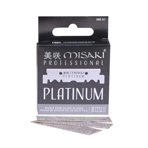 Misaki Platinum Single Edge Razor Blade - 100ct