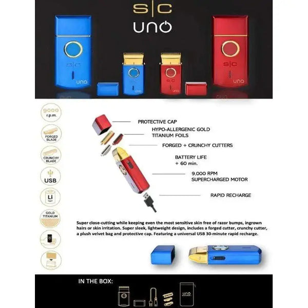 Free StyleCraft Uno Shaver (Red, Blue, or Black)