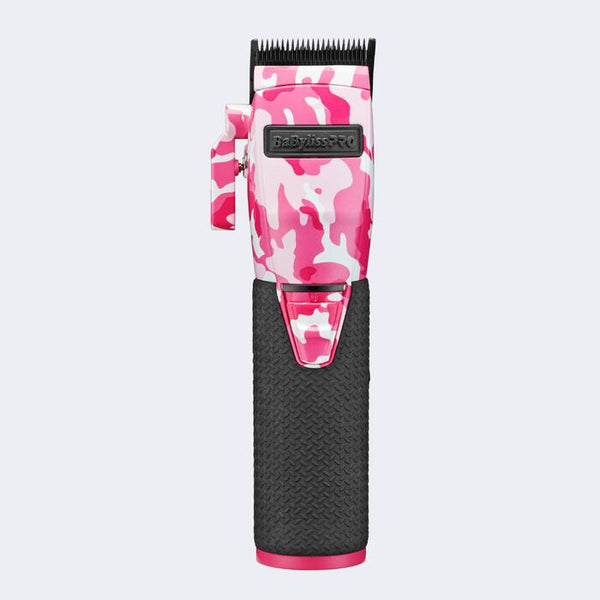BaBylissPRO LimitedFX Pink Camo Metal Lithium Clipper and Trimmer