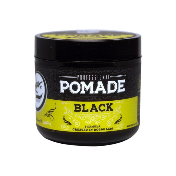 Rolda - Black Hair Pomade | Covers Grey Hairs, Medium Hold, Medium Shine, Water-based Formula, All Day Hold, Flake-free, Alcohol-free