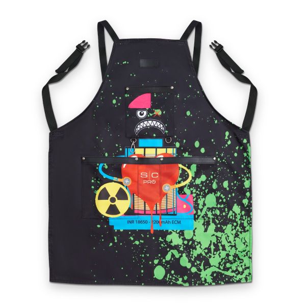 Stylecraft Radioactive Barber & Stylist Apron - Black