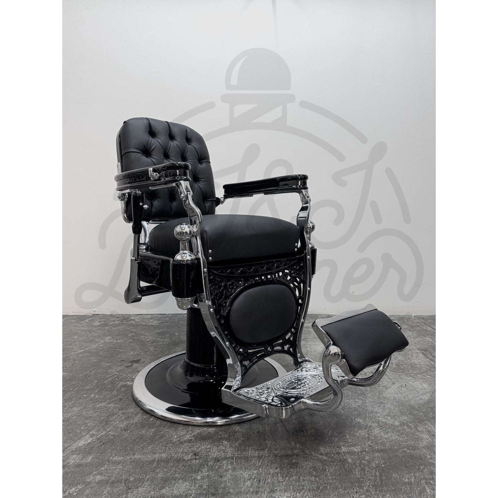 Vintage Theo A Kochs - Chrome on Gloss Black