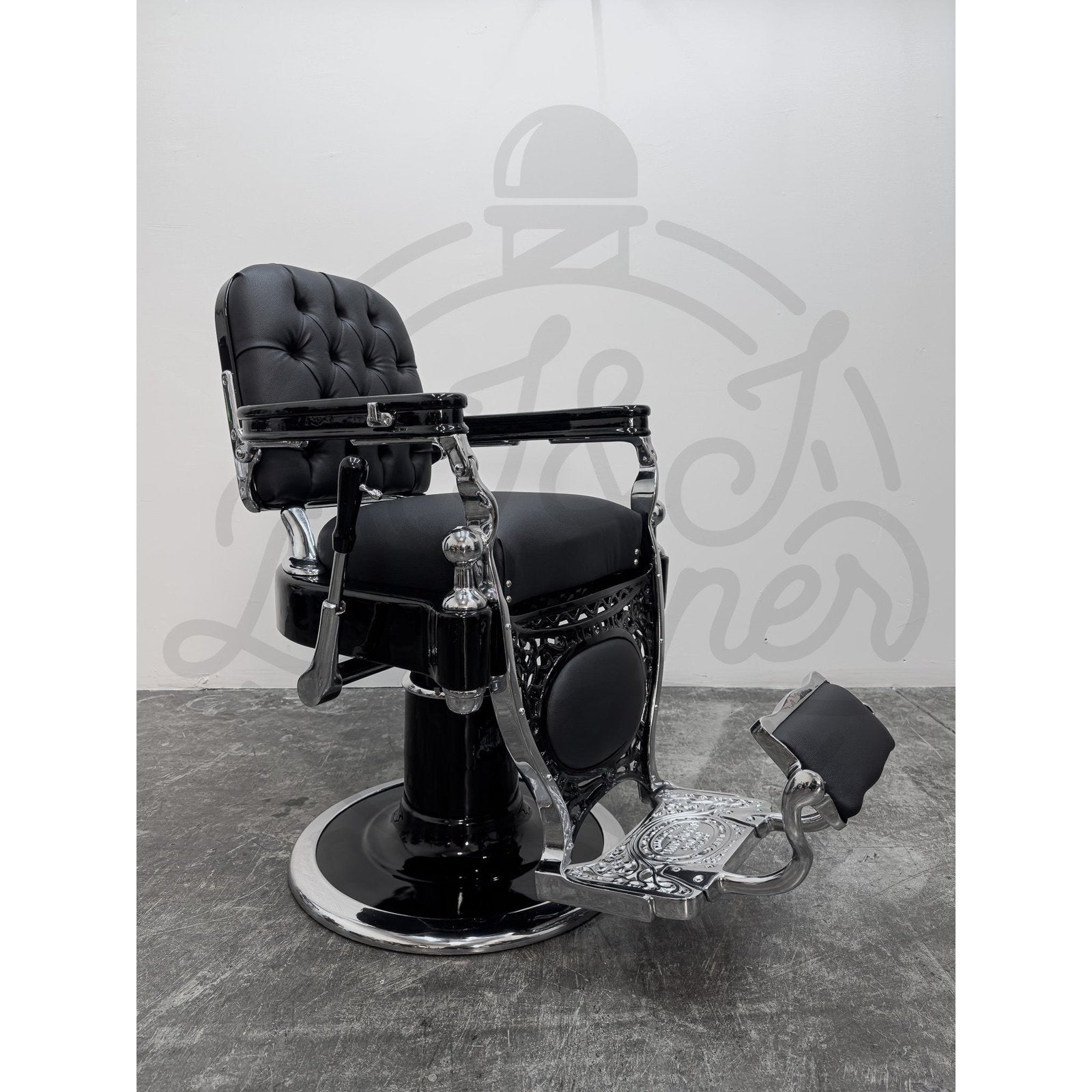 Vintage Theo A Kochs - Chrome on Gloss Black