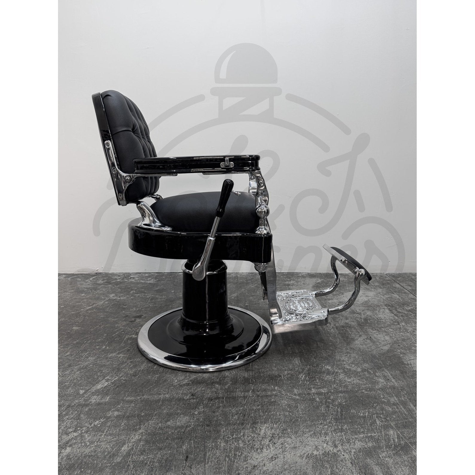 Vintage Theo A Kochs - Chrome on Gloss Black