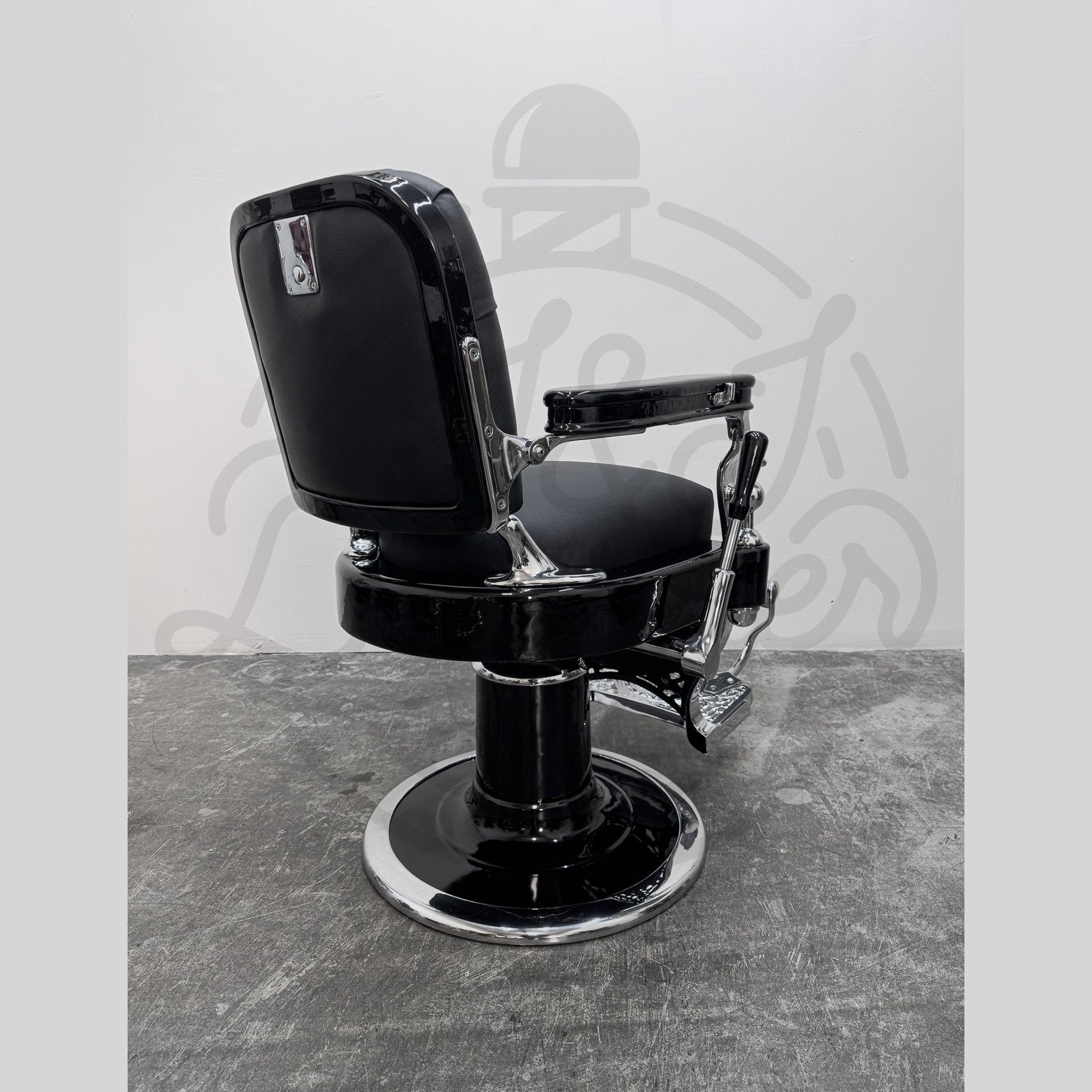 Vintage Theo A Kochs - Chrome on Gloss Black