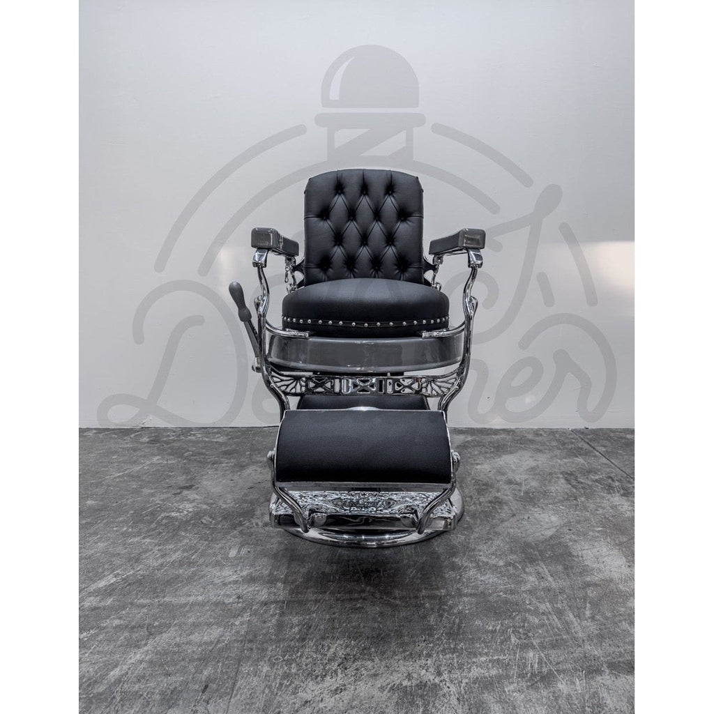 Vintage Round Seat Koken - Chrome on Nardo Gray