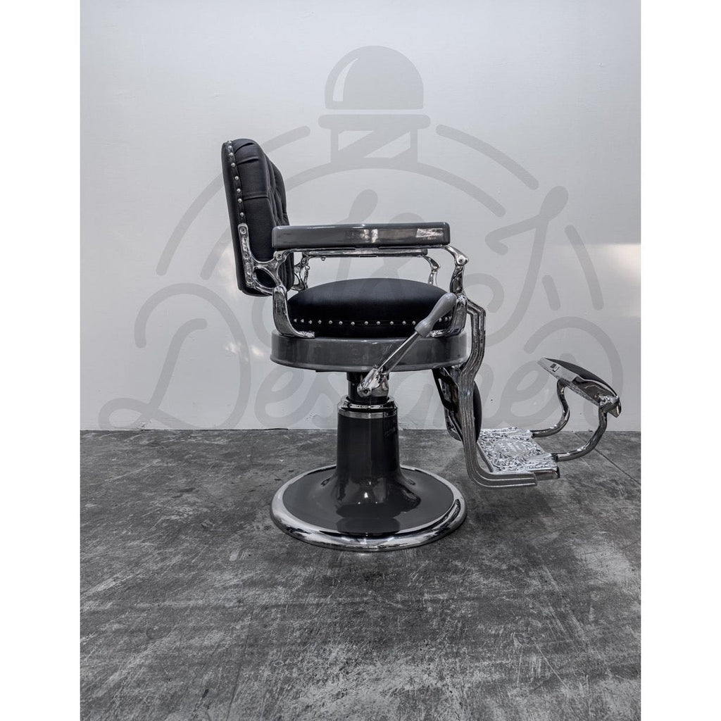 Vintage Round Seat Koken - Chrome on Nardo Gray