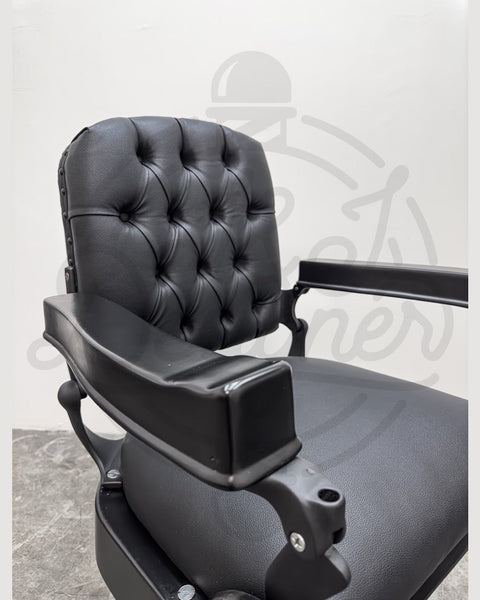 Vintage Berninghaus Hercules Barber Chair - Black on Black