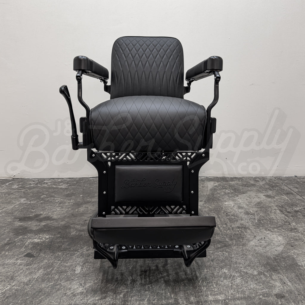 Vintage Koken Barber Chair - Black on Black