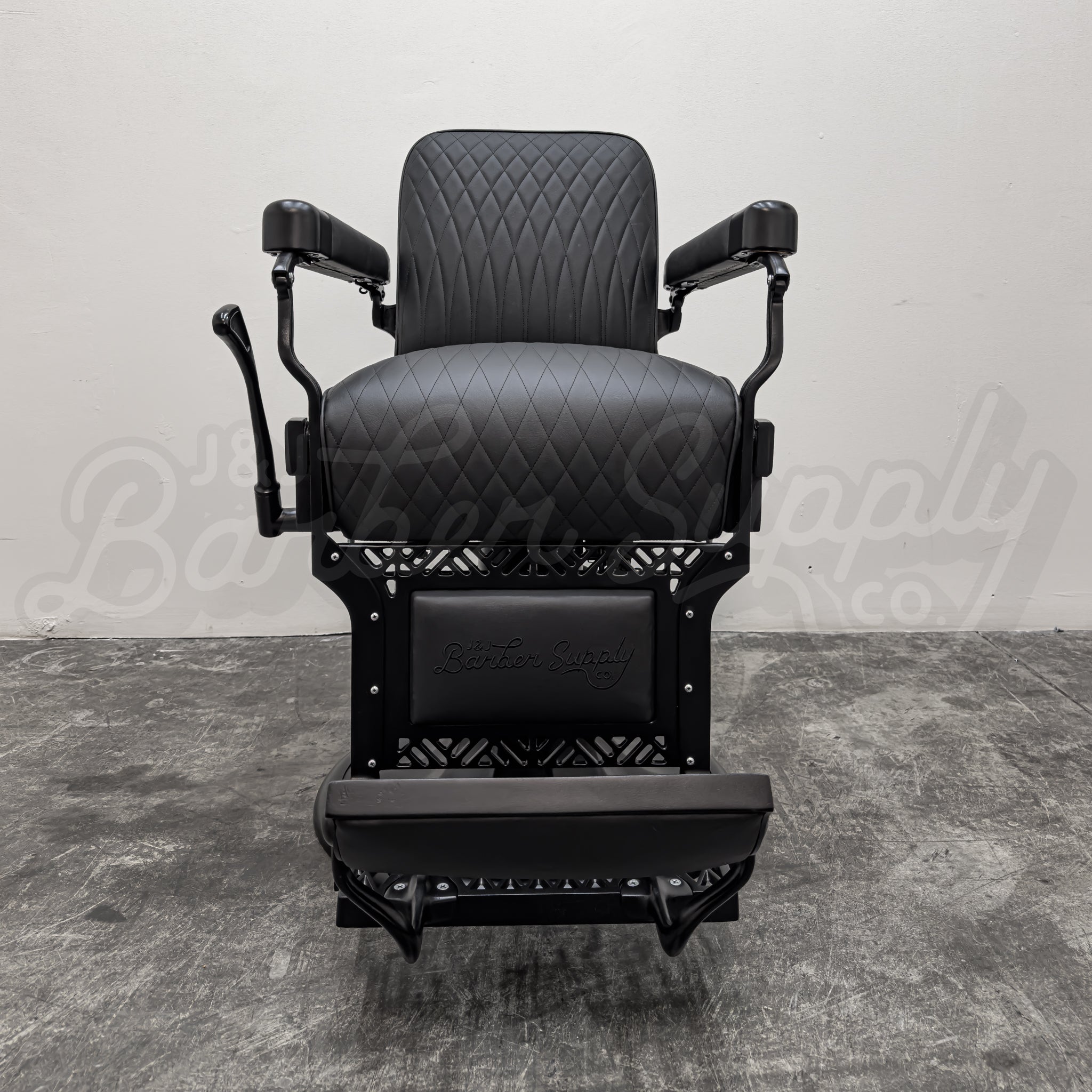 Vintage Koken Barber Chair - Black on Black