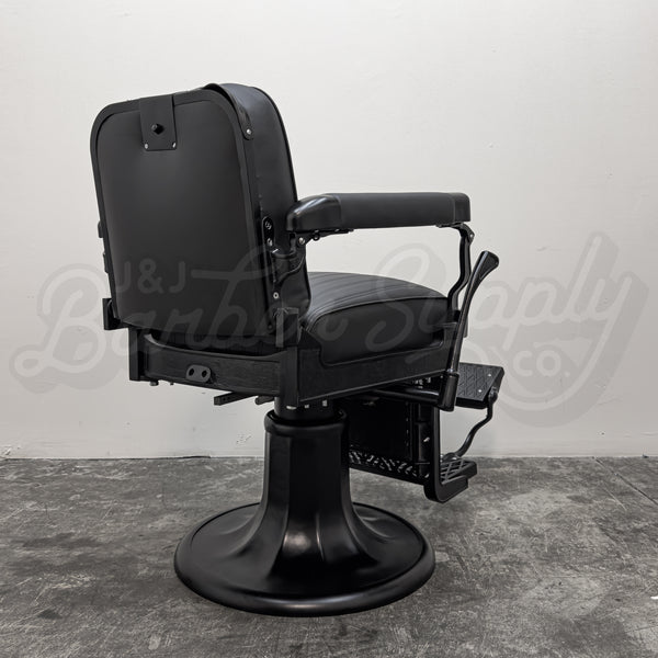 Vintage Koken Barber Chair - Black on Black