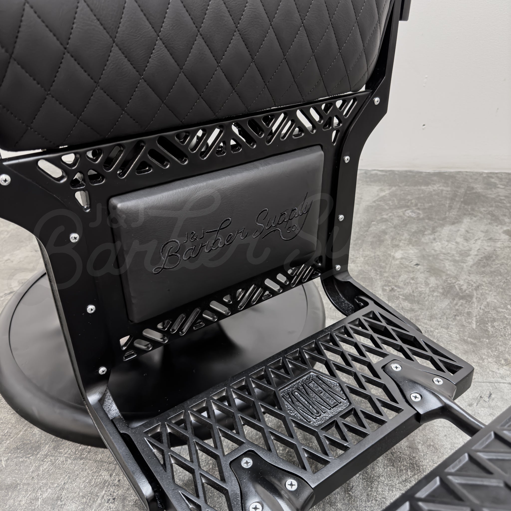 Vintage Koken Barber Chair - Black on Black