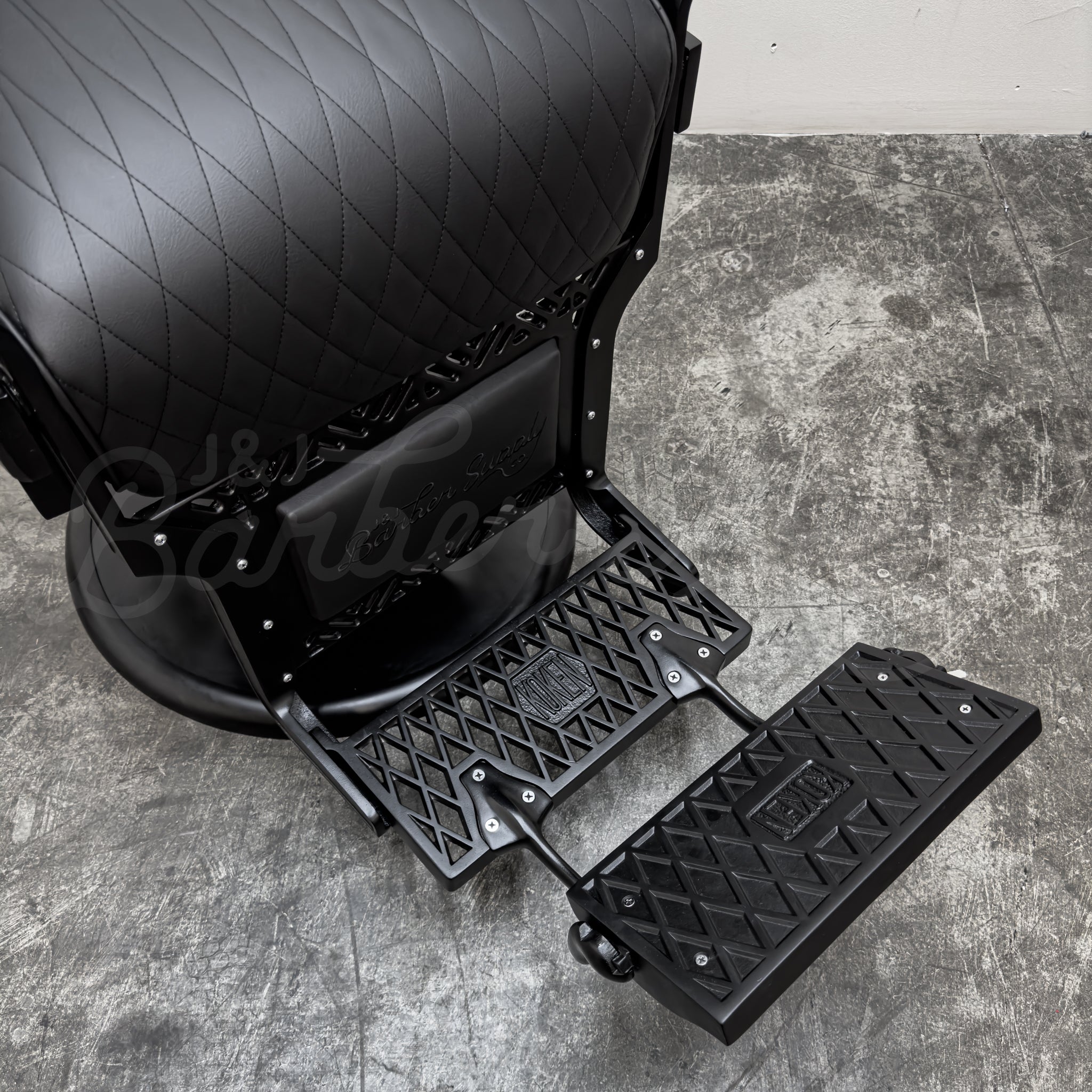 Vintage Koken Barber Chair - Black on Black