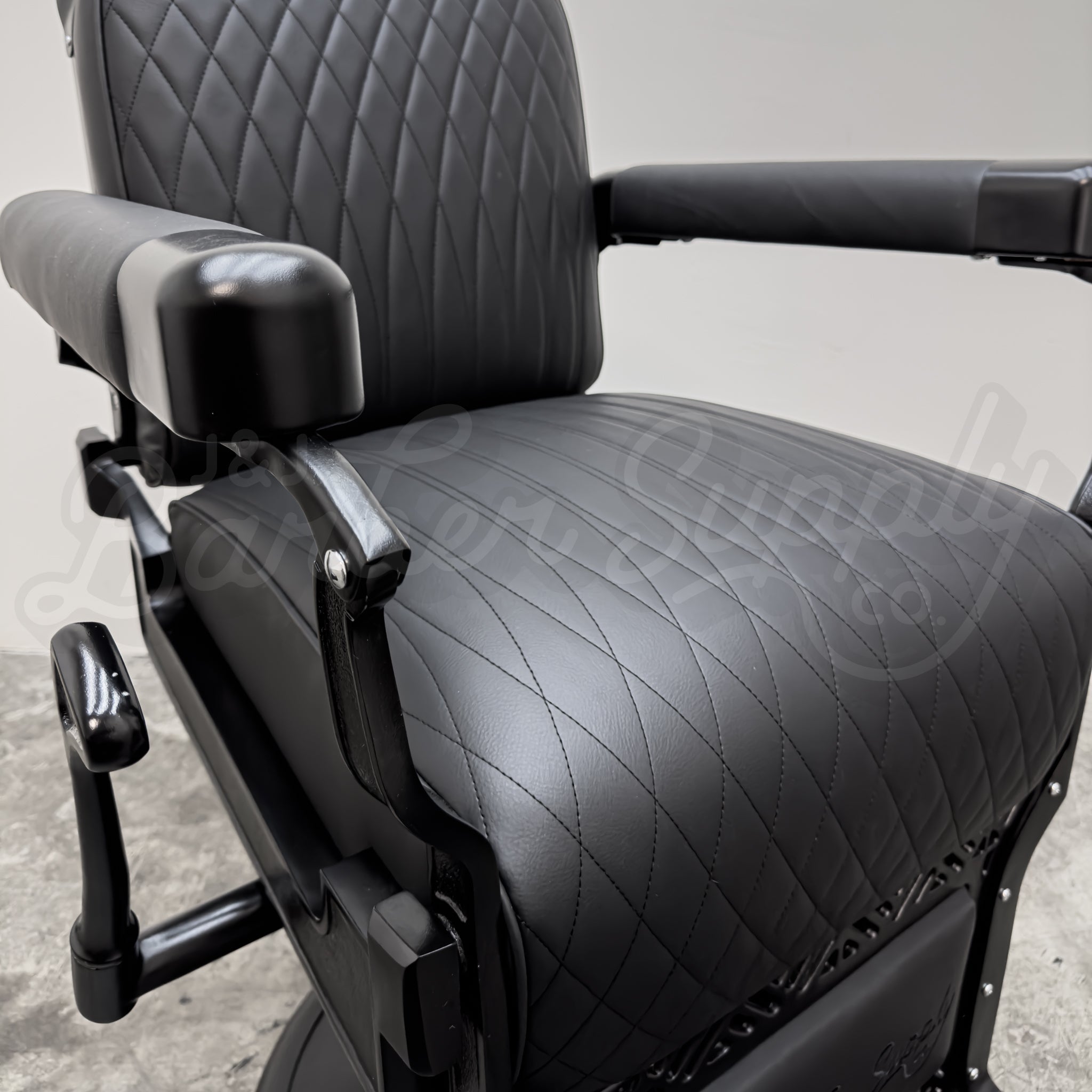 Vintage Koken Barber Chair - Black on Black