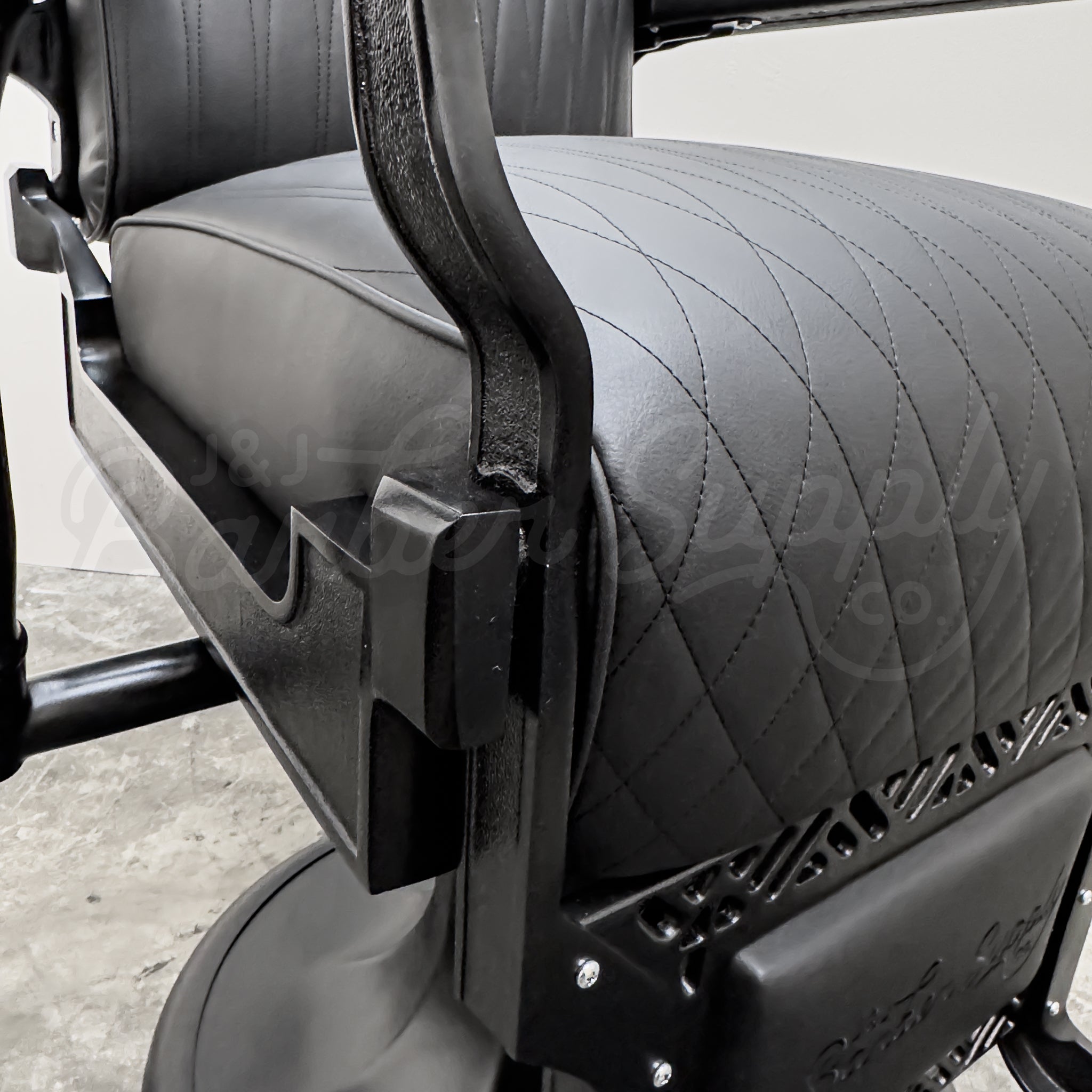 Vintage Koken Barber Chair - Black on Black