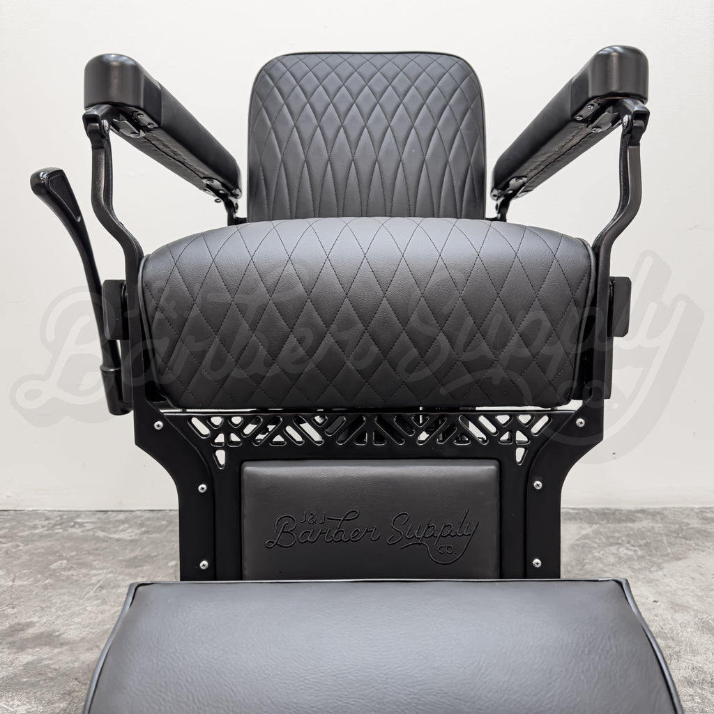 Vintage Koken Barber Chair - Black on Black