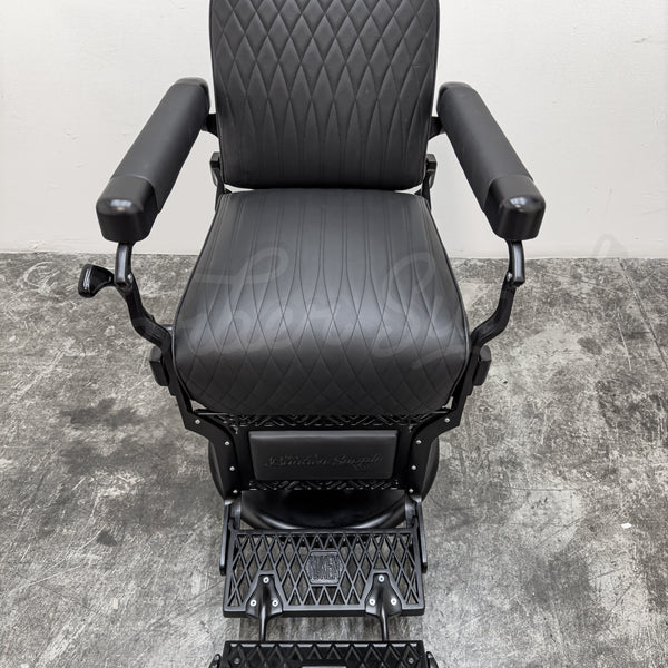 Vintage Koken Barber Chair - Black on Black
