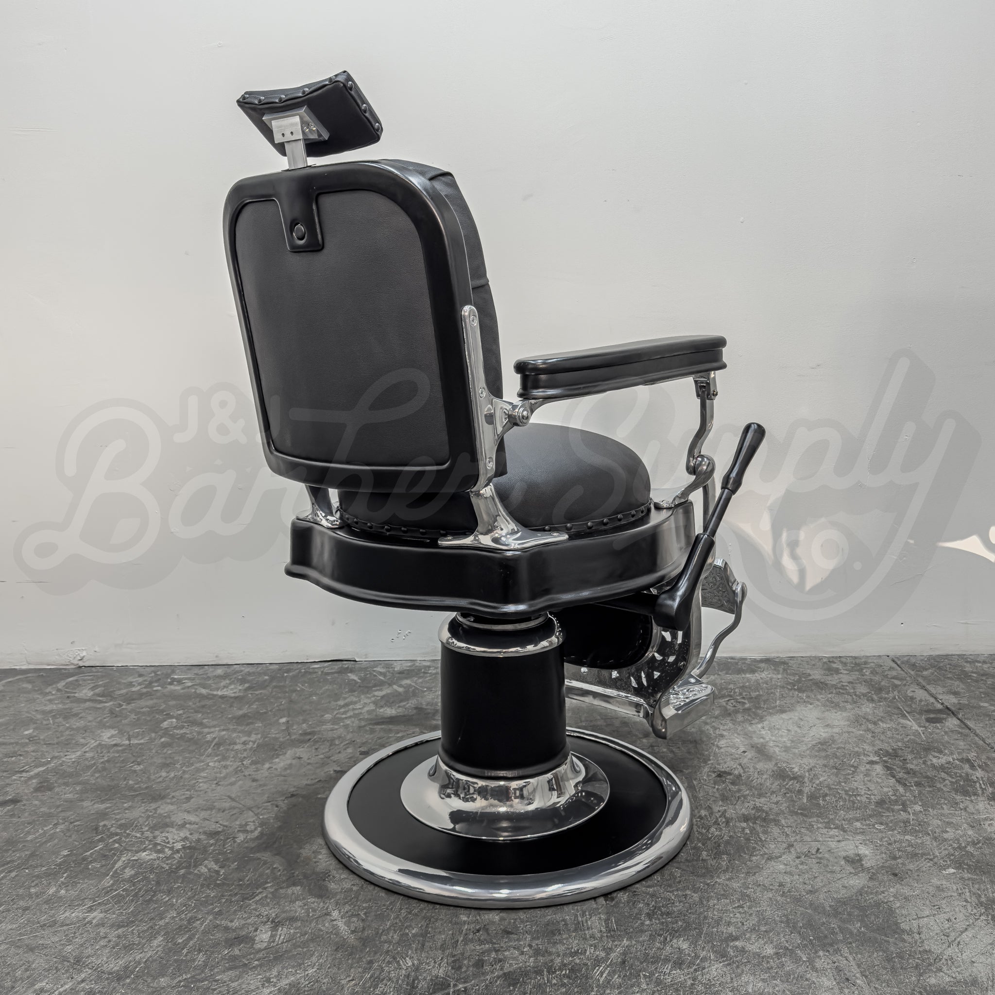 Vintage Theo A Kochs Barber Chair - Super Chrome Paint