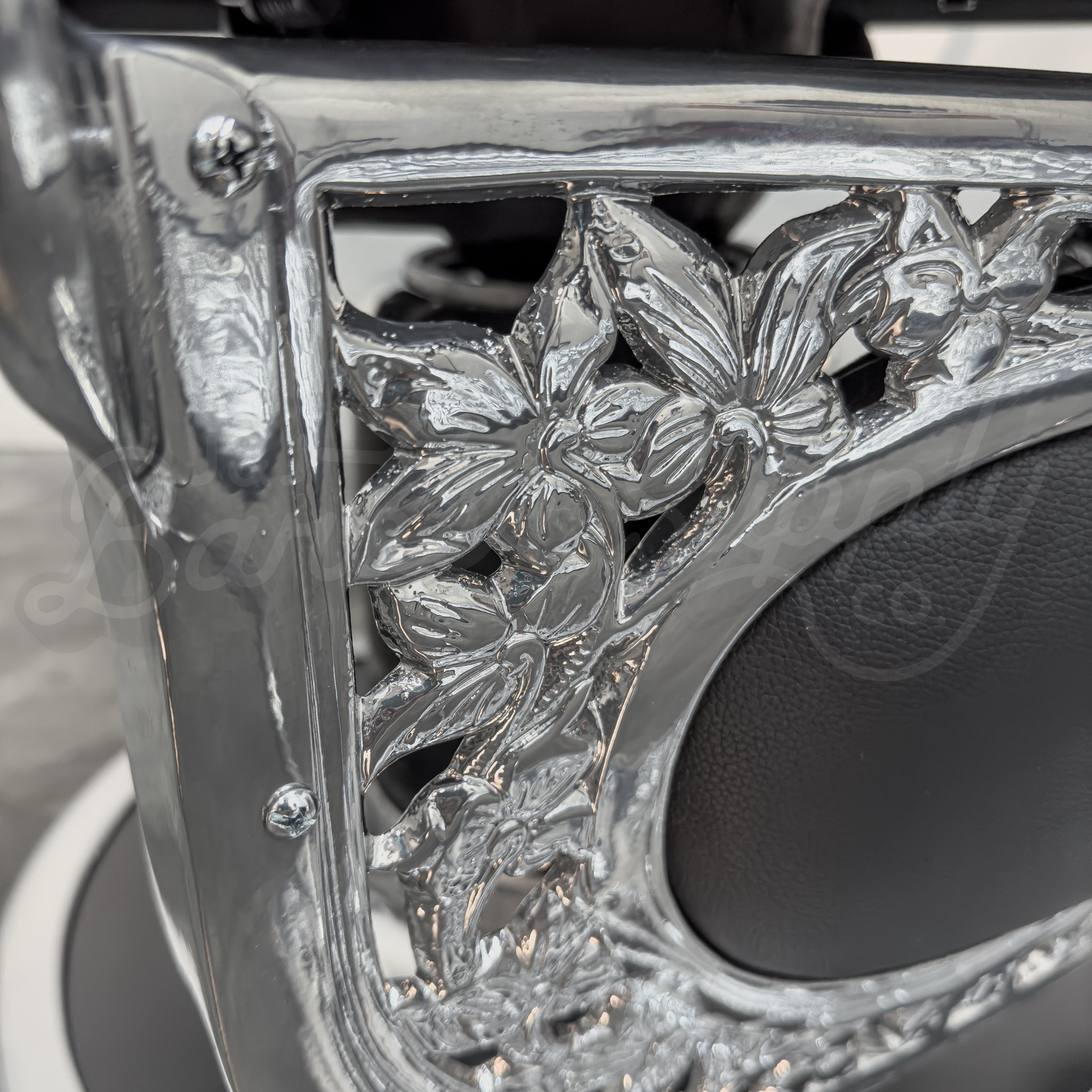 Vintage Theo A Kochs Barber Chair - Super Chrome Paint