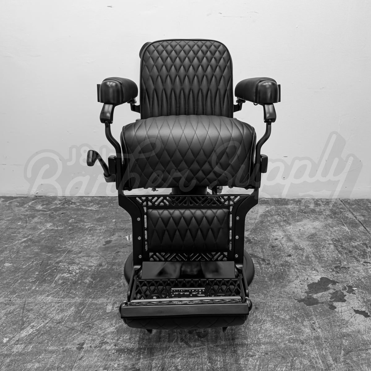 Vintage Belmont Barber Chair - Black on Black