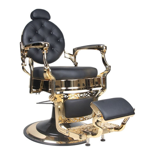 HADES Gold Vintage Style Barber Chair