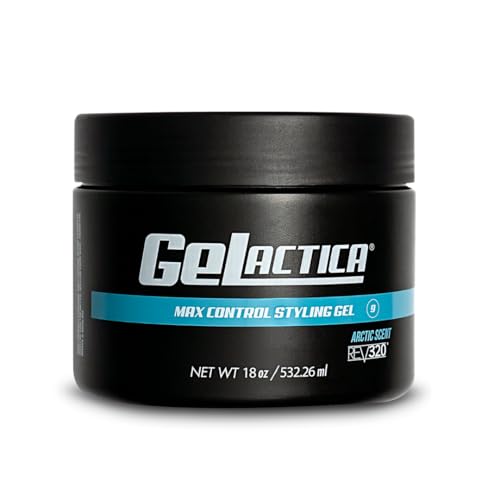 Max Control Hair Gel for Men, Alcohol-Free, Strong Hold Styling Gel, Natural Extracts for Long-Lasting Hold and Shine, Slick Back Hair Style 18 oz|B08JPX57Z1
