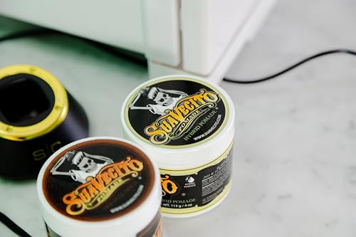 Suavecito Hybrid Pomade For Men - Medium Hold - High Shine - Oil & Water Based Formula - Easy To Wash Out - 4 oz|B0CDNL593F