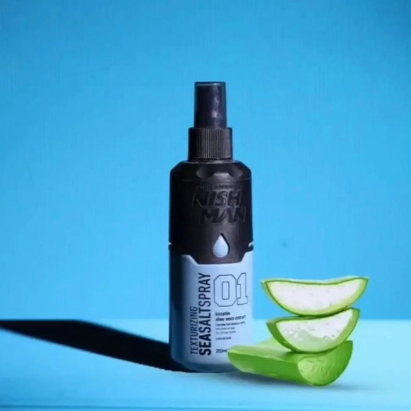 Nishman Texturizing Sea Salt Spray w/ Keratin & Aloe Vera Extract (200ml/6.76oz)