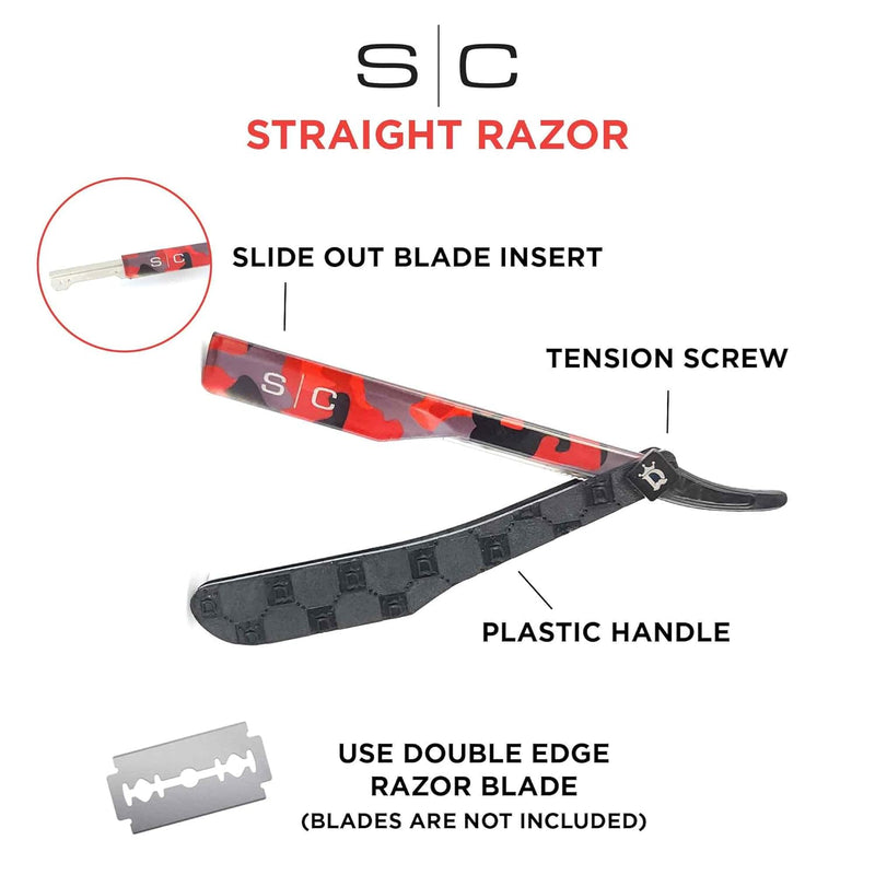 StyleCraft Camo Line Straight Edge Razor Tool