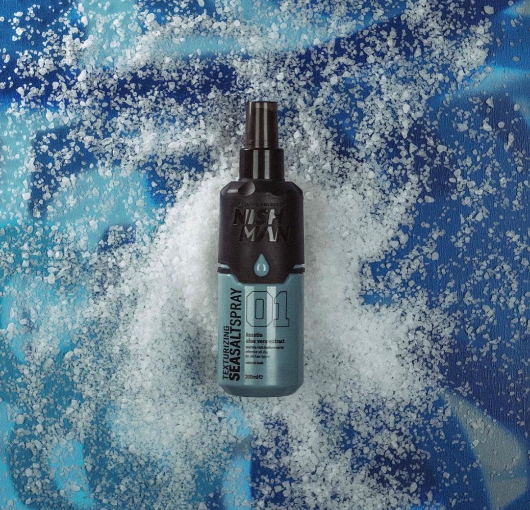 Nishman Texturizing Sea Salt Spray w/ Keratin & Aloe Vera Extract (200ml/6.76oz)