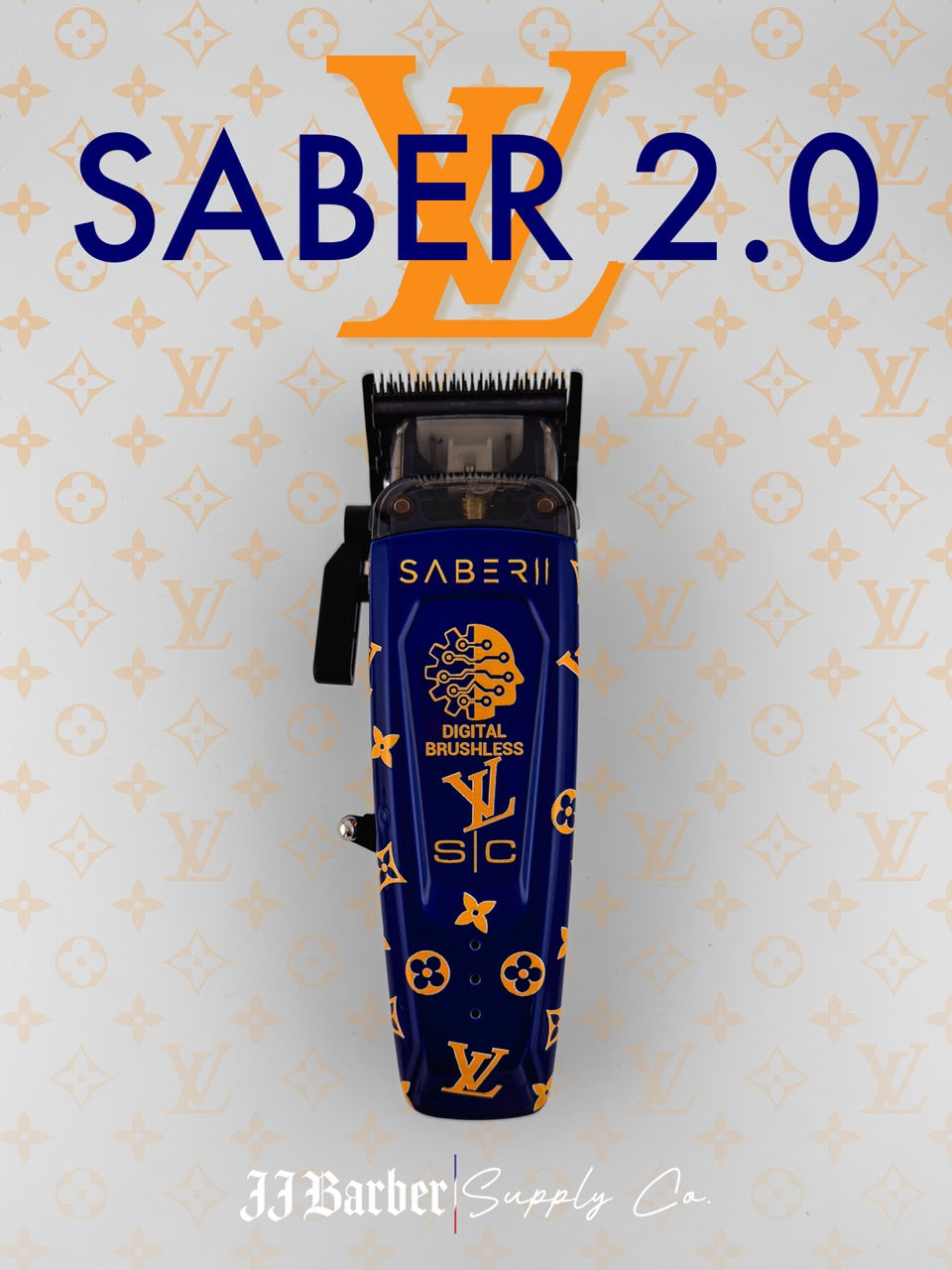 Custom StyleCraft Saber 2.0 Clipper - Brown LV Print