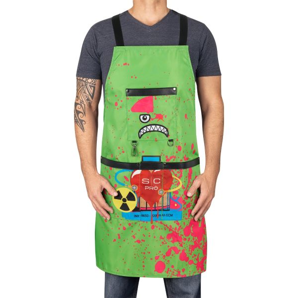Stylecraft Radioactive Barber & Stylist Apron - Green