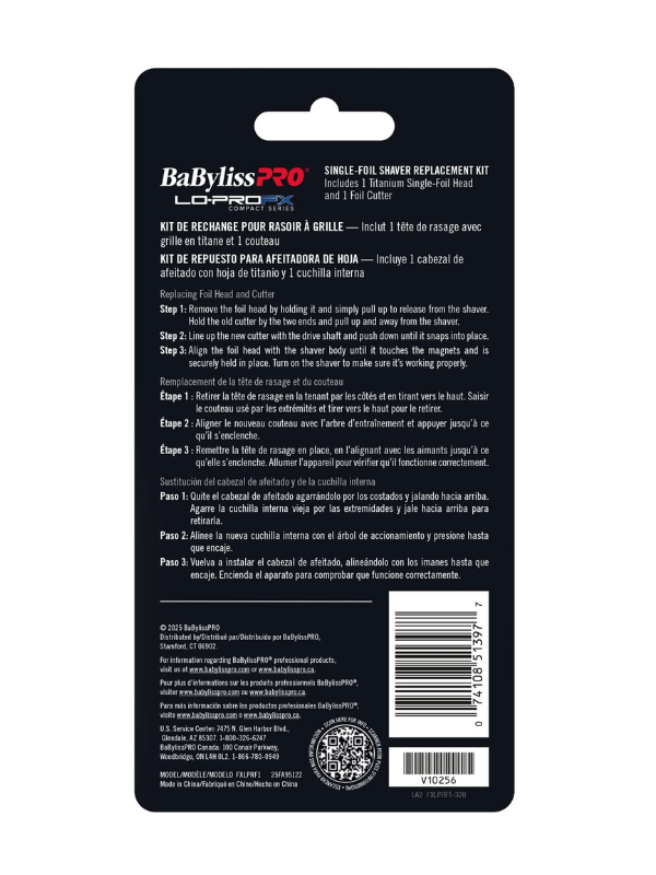 BabylissPro replacement foil in packaging on a white background