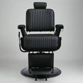LINCOLN Matte Black Vintage Style Barber Chair