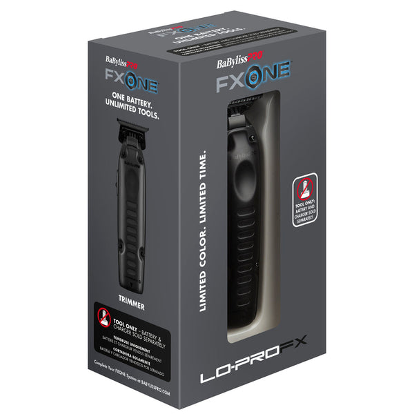 BaBylissPRO FXONE LOPRO FX Low-Profile Matte Black Interchangeable Battery Trimmer - TOOL ONLY