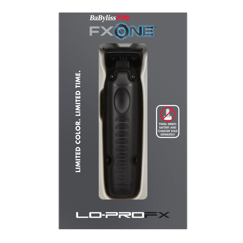 BaBylissPRO FXONE LOPRO FX Low-Profile Matte Black Interchangeable Battery Trimmer - TOOL ONLY