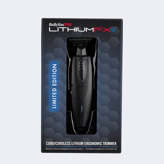 BaBylissPRO LithiumFX+ Matte Black Cord/Cordless Lithium Ergonomic Trimmer