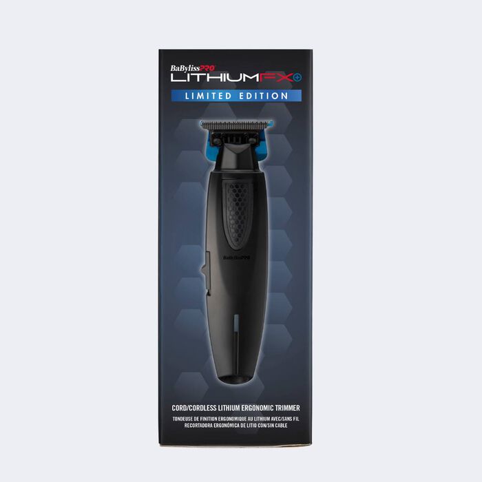 BaBylissPRO LithiumFX+ Matte Black Cord/Cordless Lithium Ergonomic Trimmer