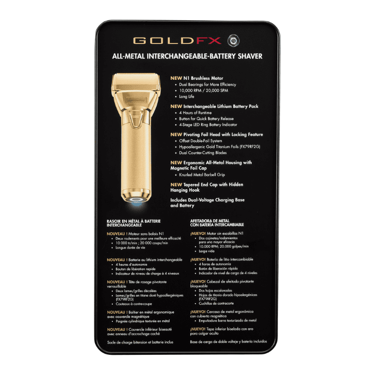 BaBylissPRO GoldFX FXONE Double Foil Shaver