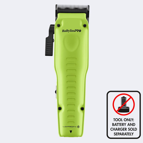 BaBylissPRO FXONE LOPRO FX Low-Profile Neon Yellow Interchangeable Battery Clipper - TOOL ONLY