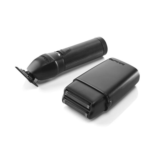 BaBylissPRO LimitedFX Matte Black Trimmer and Double-Foil Shaver Combo Save