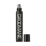 Black rollerball bottle with 'Groomane' branding on a white background