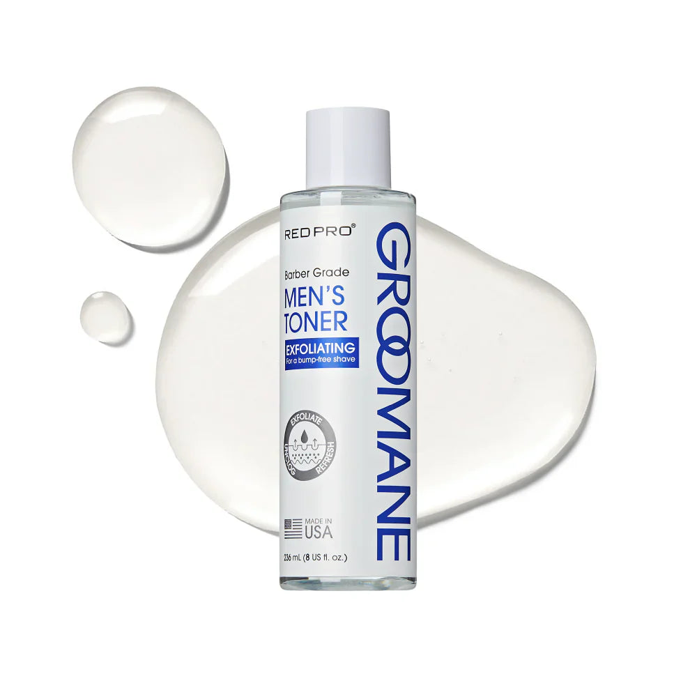 Groomane Men's Toner bottle on a white background