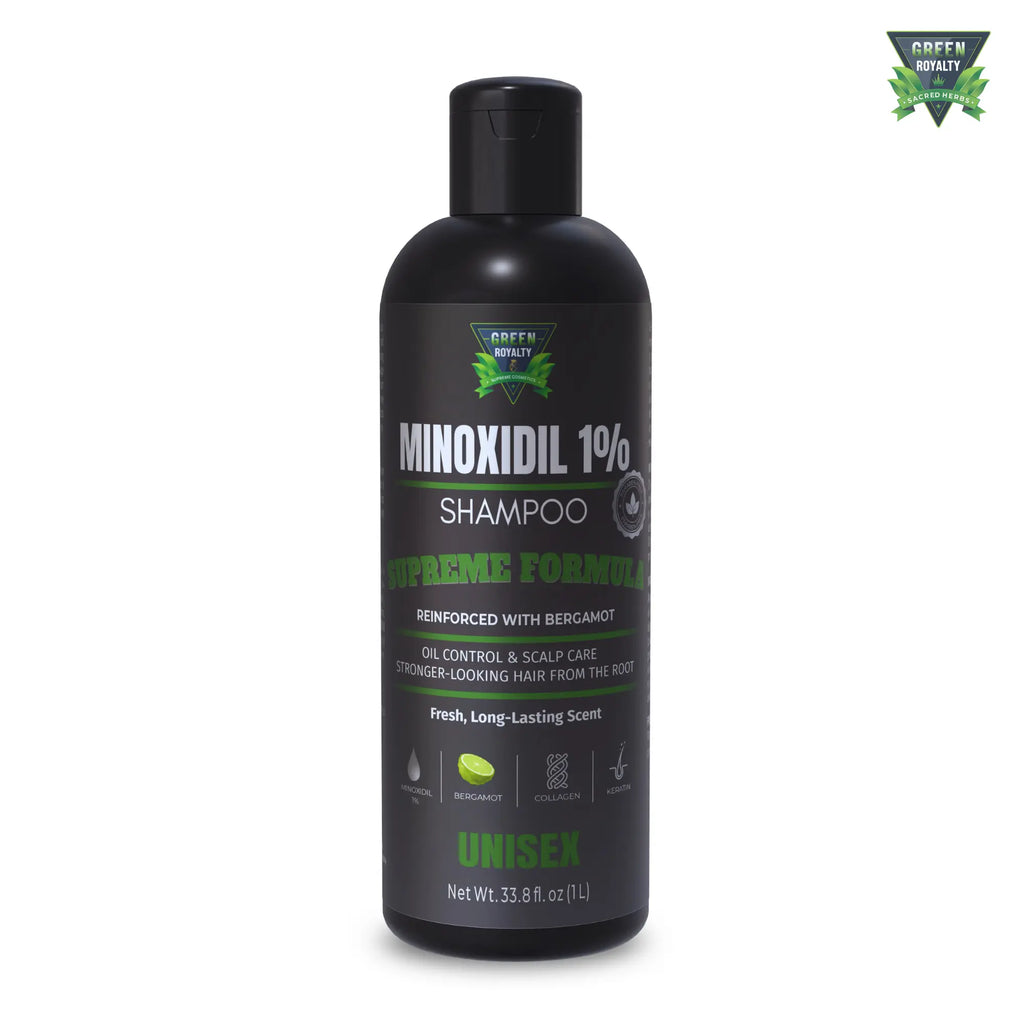 Green Royalty MinoXidIl 1% Supreme Shampoo | Unisex | Bergamöt |32.8oz(1lt)
