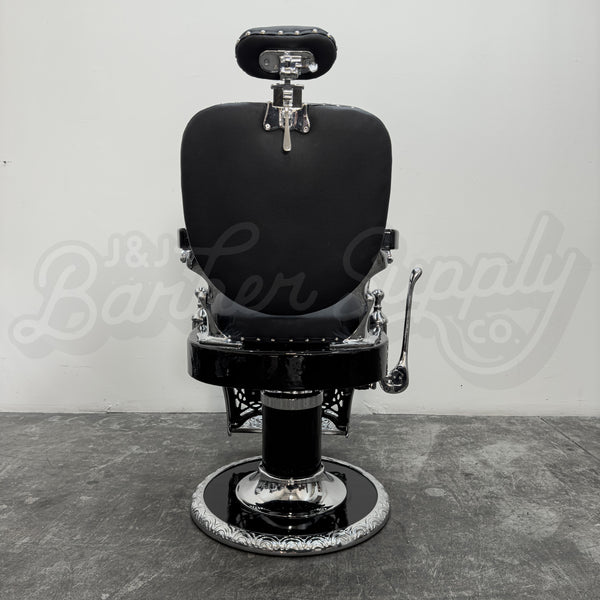 Vintage Louis Hanson Barber Chair - Triple Chrome Plated