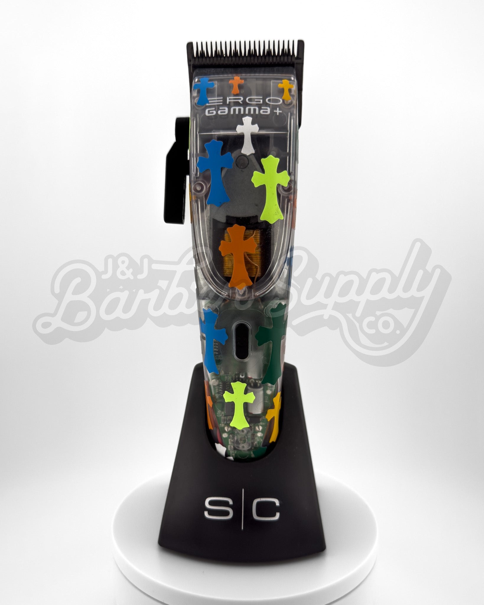 Custom Ergo Clipper - C.Hearts Multi Color Clear