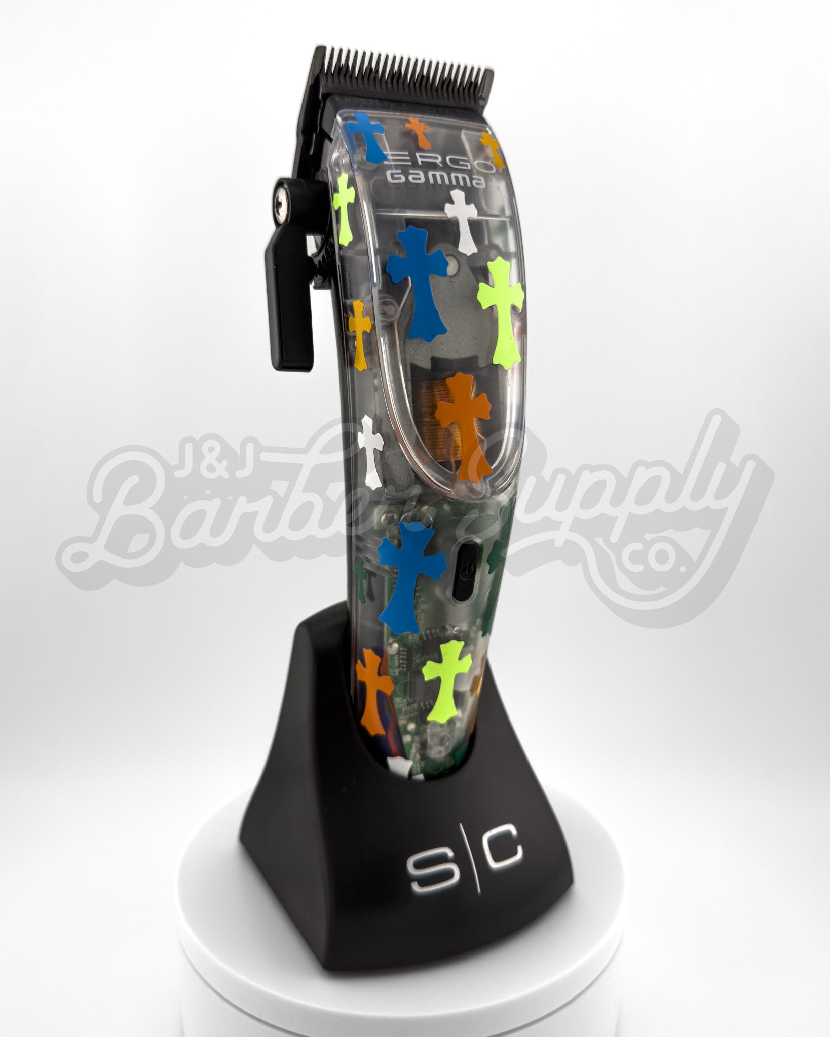 Custom Ergo Clipper - C.Hearts Multi Color Clear