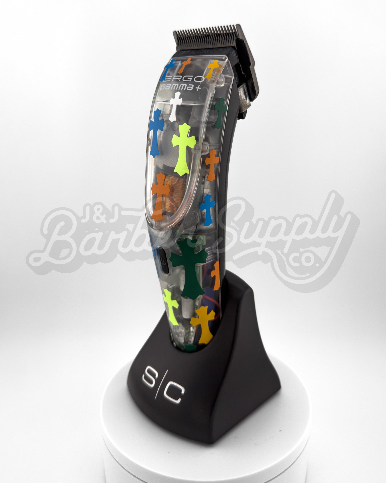 Custom Ergo Clipper - C.Hearts Multi Color Clear