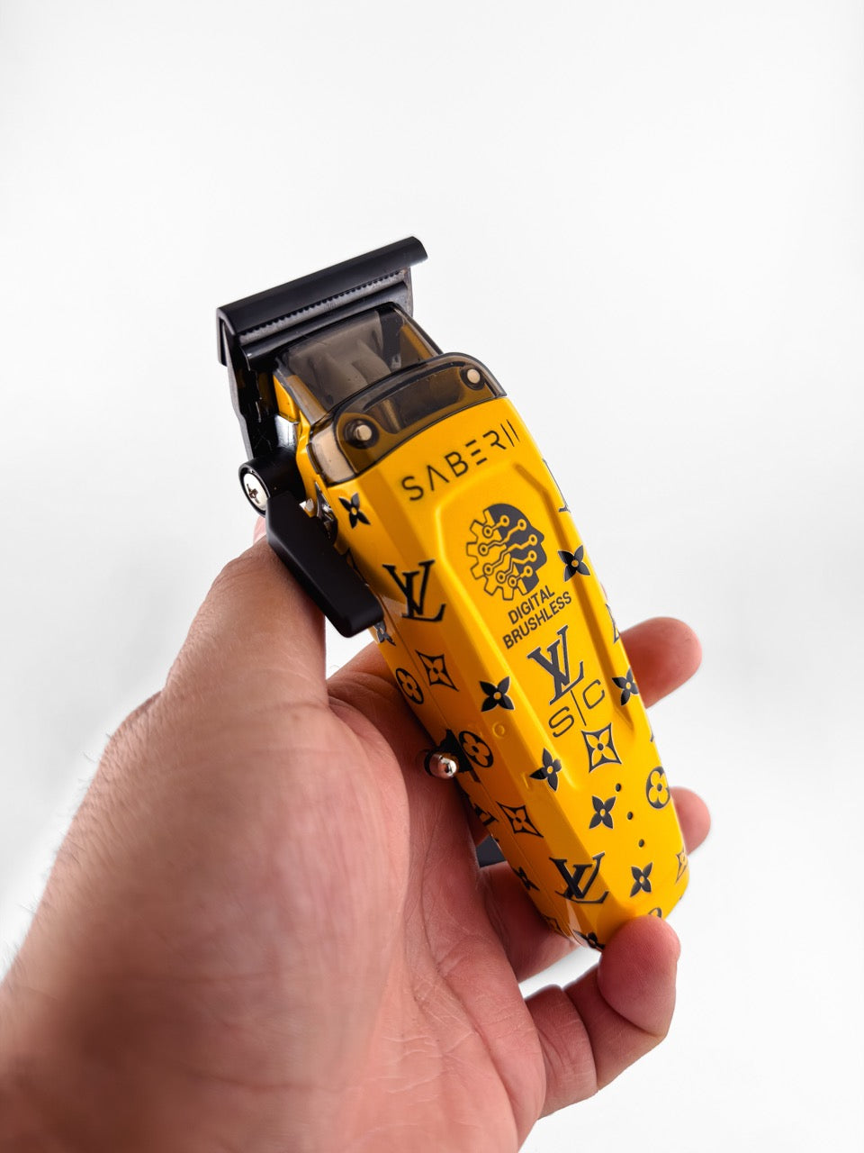 Custom StyleCraft Saber 2.0 Clipper - Black & Yellow LV Print